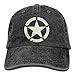 Produktbild JIEKEIO Funny Baseball Caps Hats Vintage Look US Army White Star Emblem Unisex Adult Adjustable Gym Dad Hats