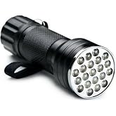 Gaman UV Işık El Feneri, 21 LED Ultraviyole Mor Işık, Para ve Kimlik Kontrol Cihazı
