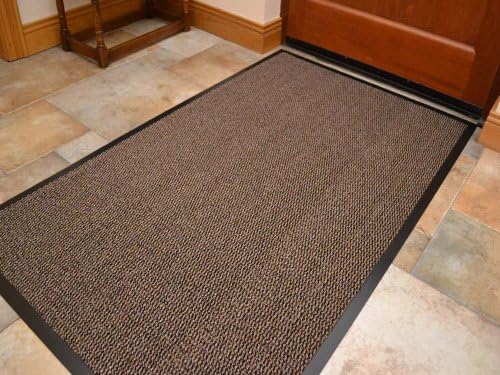 Barrier Mat Machine Washable Beige Brown Heavy Quality Non Slip Hard Wearing Available in 8 sizes (100cm x 170cm)