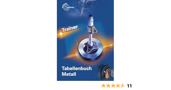 Amazon It Trainer Tabellenbuch Metall Anwendungsubungen Libri