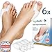 Price comparison product image Bunion Correctors Toe Straightener (6 Pieces) Hallux Valgus by YogaMedic - Premium Set - Soft, Comfortable and Long Life - Satisfaction Guarantee - BPA Free