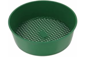 Gcroet Tamiz de jardín Malla tamiz de Suelo tamicador de Suelo de Tierra Fina para el Suelo Compost Herramientas de jardinería 21 * 5 cm tamiz de jardín plástico Verde para Herramienta