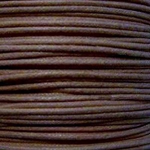 k2-accessories 30 m 1 mm cable de algodón encerado para ventanas de la película Borat - Chocolate - C0595/3 retales de