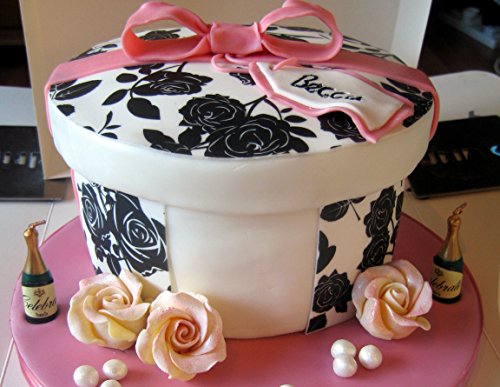 Rosalina – 20-teiliges Set mit 12 Größen einfaches Rosenwerkzeug/ Stecher + 8-teiliges Formwerkzeugset, 2 Blumenschaummatten, 23cm/ 9inch Teigrolle mit Antihaftungsbeschichtung und Markierungen, 6 verschiedene Dekorationspinsel. Für Zuckerkunst, Glasuren, Kuchen, Cupcakes + KOSTENLOSE ANLEITUNG MIT IDEEN - 9