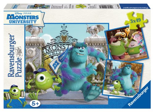 Ravensburger Monsters University Puzzle 3x49pc