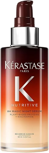 Kérastase Nutritive, Sérum Reparador de Noche, Para Cabello seco, Revitaliza, nutre y repara, Con niacinamida anti-sequedad,