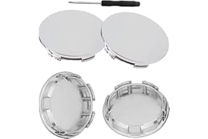 RXKFIGX 4 Pcs Tyre Center Hub Cover for Auto Hub Centre Caps 68mm Universal Wheel Hub Cap Wheel Centre Cap Wheel Centre Alloy Hub Center Caps Hubcaps Compatible A flat blade screwdriver is included