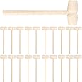 KASTWAVE 20 Pieces Wooden Crab Mallet for Cracking Seafood, Crab, Lobster - Wooden Mallet Mini Hammer Toy for Kids - Mini Wooden Hammer for Chocolate