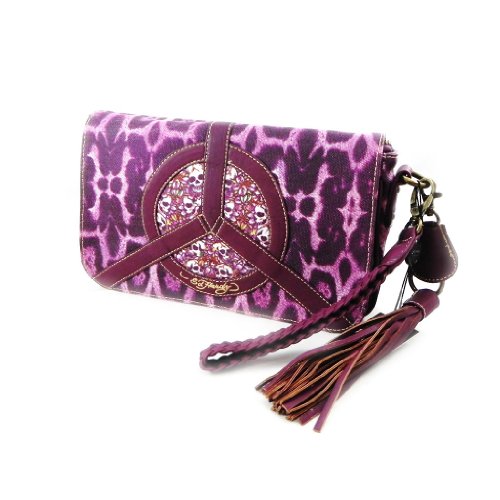 Preisvergleich Produktbild Clutch-bag "Ed Hardy" purpur.