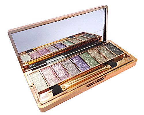 Ama-ZODE Neuer Frauen-9 Farben Diamant Helle bunte Make-up Lidschatten (Farbe 1)