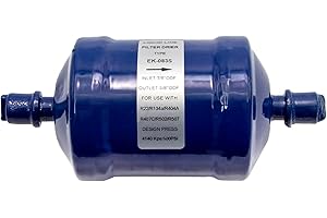 Vkinman Liquid Line Filter Drier Refrigerant Filter Drier 3/8 Sweat SFK-083S for Heat Pump Air Conditioning Refrigeration Heating Systems