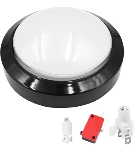 Micro Arcade Game Push Button 98mm Round 12V LED Illuminated Push ...