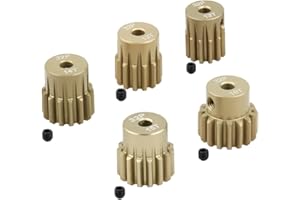 SIKKEBY 32DP Motor Piñón 12T 13T 14T 15T 16T 3.175mm eje piñón piezas Set para 1/10 RC Auto 3650 540 550 motor sin escobillas (5 unidades)