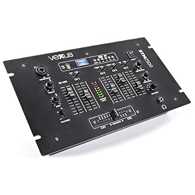 Vexus STM2500 Table de mixage 5 canaux Bluetooth USB MP3 EQ Phono