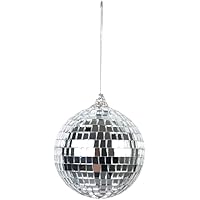 Boland 00700 - Discokugeln im Set, 6 Stück, Durchmesser 8 cm, silber glänzend, Mosaik, Dekoration, Party-Location, Disco…