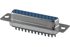 BestPlug D-Sub 25 Broches Null Modem Fiche Femelle pour encastrer Prise de Montage Femelle encastrable Terminal