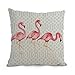 Produktbild beautifulseason Flamingo Überwurf Kissen 45,7 x 45,7 cm/45 von 45 cm beste Wahl für Sitz, Arbeitszimmer, Club, Kinder Jungen, Liegestuhl, Sohn mit beiden Seiten