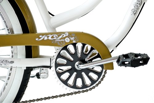 26″ BEACHCRUISER ALOHA 2.0 DAMENFAHRRAD 6 Gang SHIMANO weiss RETRO LOOK – 66,0 cm (26 Zoll) - 5