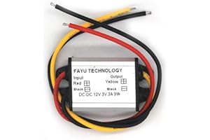 DTMENG 1pcs Módulo convertidor de corriente para coche, 12 V hasta 3V, módulo de baja corriente de 12 V DC/DC Buck Converter, módulo de pantalla LED fuente de alimentación