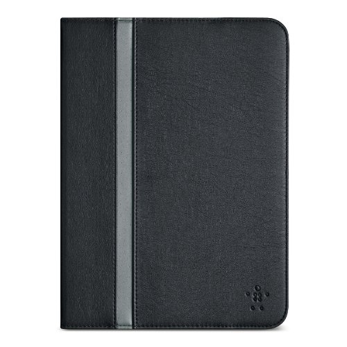 Belkin Form Fit Folio (Standfunktion, magnetverschluss, Auto-wake, geeignet für Samsung Galaxy Tab 4 bis (10,1 Zoll) schwarz