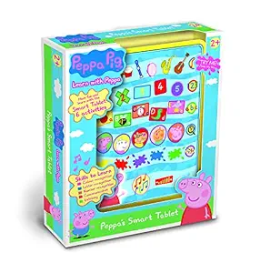 Peppa Pig Smart Tablet Touch Sensitive Screen, Toys for Boys & Girls, 3 Years & Above, Infant Toys, Alphabet Learning Toys
