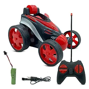 NHR Remote Control Car RC Stunt Vehicle 360?Rotating Rolling Radio Control Electric Race Car, Boys Toys Kids - Red
