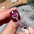 THR3E STROKES HEART MAGNET 3D Cat Eye Gel Polish Nail Magnet Tool for Nail Art Design Magnetic LED Polish Soak Off UV Gel DIY Magnet Stick Manicure Art Tools Kit for Salon Studio or Home (PINHeartMAGNET) (PIN)