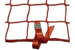 ARKIN HANDELSKONTOR Seitenschutznetz Dachdeckerfangnetz mit angenähten GSV (2 x 5m, rot)