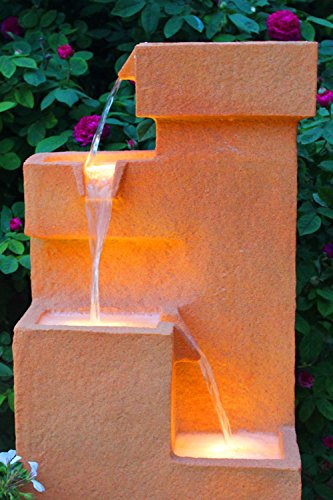 Springbrunnen Arcosa SB-206 Gartenbrunnen mit LED Beleuchtung Wasserspiel Wasserfall - 4