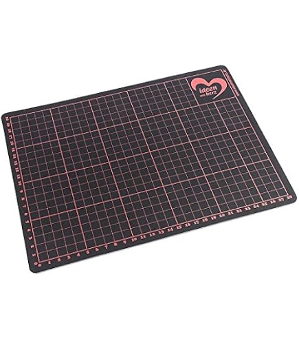 Tapis De Découpe Autocicatrisant Rayher - 30x22 Cm, épaisseur 0.3 Cm - Quadrillé En Cm - Vert - Pour Couture, Patchwork, Loisirs Créatifs