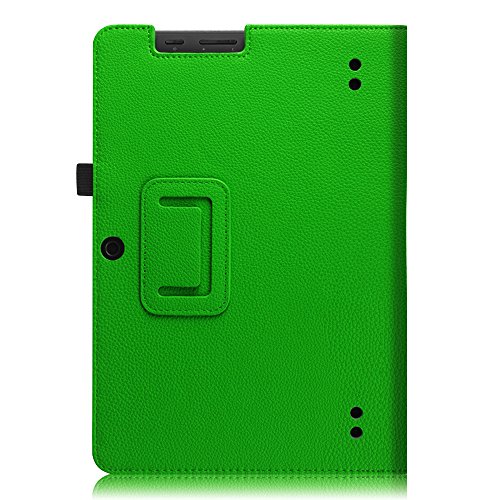 MEDION LIFETAB S10321 / Odys Notos Plus 3G Hülle Case – Fintie Slim Fit Folio Kunstleder Schutzhülle Cover Tasche mit Ständerfunktion und Stylus-Halterung für MEDION LIFETAB S10321 (MD 98687) / Odys Notos plus 3G 25,7 cm (10,1 Zoll) Tablet-PC, Grün - 7