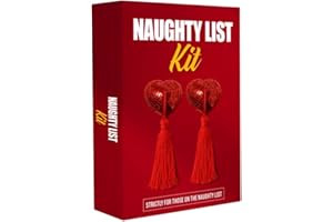 JOKEZEN Tinsel Tits – Christmas Funny Gift for Her | Novelty Secret Santa Stocking Filler for Women, Wife, Girlfriend, Friend & Hit | Naughty Nips Tassel Gag Gift– Hilarious Xmas Naughty Present