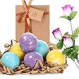 LAVEN® 6 Ultra Essential Oil Handmade Spa Bomb Fizzies Bath Bombs Gift Kit 3 Scents - Eucalyptus,Lavender and Orange - Spa Bath with Organic & Natural Ingredient - Best Relaxation & Skin Care Gift Idea