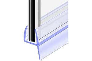 Westspark 2 Meters Bath Shower Screen Seal Strip, Soft Rubber Shower Door H-6mm H-Type Door Side Seal Strip