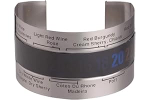 BAR CRAFT - Thermomètre pour Bouteille de Vin, Acier Inoxydable