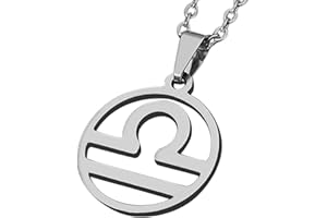 ZENSE - Ciondolo Zodiaco della Bilancia per uomo ZP0240 - Con catena 51 cm