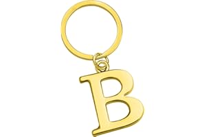 Freedale Gold Letter A-Z Keychain for Women Men Purse Handbags Metal Alphabet Initial Letter Key Ring Novelty-keychain