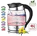 Produktbild 2200W Glas Wasserkocher mit Temperaturwahl 60°C 70°C 80°C 90°C 100°C einstellbar 1,8 Liter Warmhaltefunktion BPA FREE