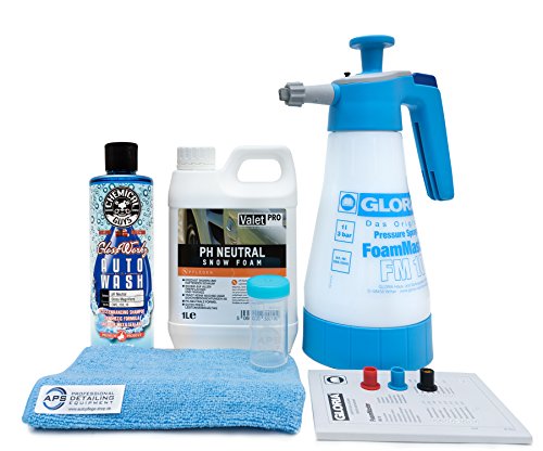 Preisvergleich Produktbild Gloria Foam Master FM10 + ValetPro Snow Foam + Chemical Guys Gloss Workz Hi-Tech Shampoo + Zubehör