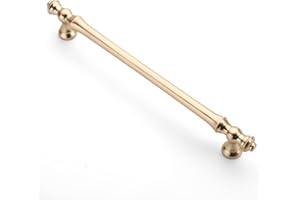 9BUILD 10-Pack Cabinet Handles - Gold, 160mm, Zinc Alloy - Wardrobe & Kitchen Cupboard Handles - UK0036