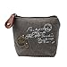 Imported Unisex Canvas Zip Coin Purse Mini Money Wallet Pouch Purse Grey RS.190.00