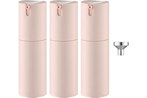 Lulupack 30ml Airless Pumpspender，Creme Behälter Spender，NachfüLlbare Spenderflasche，Handcreme Pumpflasche，Plastikflasche Reise Kosmetik (3PCS)