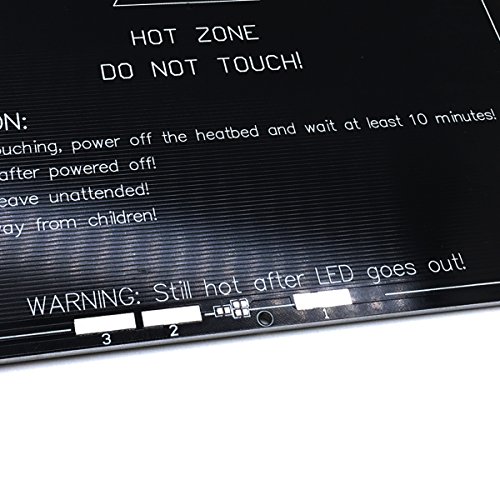 Aptotec New Alu MK3 Heizbett Druckbett für Reprap 3D Drucker mit 214*214*3mm Größe - 4