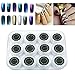 Tefamore 12 Colors Nail Art Shinning Mirror Glitter Powder Gel