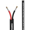 24awg 2×0,2mm² Elektrischer Draht Kabel 2 adrig Verlängerungskabel 2meter UL2464 5V/12V/24V/300V Sauerstofffreies mehrlitzige