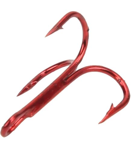 Ami Da Pesca In Mare Misura Grande - Gancio Triplo Argento Per Pesce Di Fondale - Foto 4