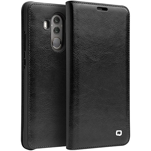 Echtleder Klapph  lle f  r Mate 10 Pro  Vintage und Business Serie mit Kartenfach  Flip Smart Cover Rindsleder Ultraslim Handytasche f  r HUAWEI Mate 