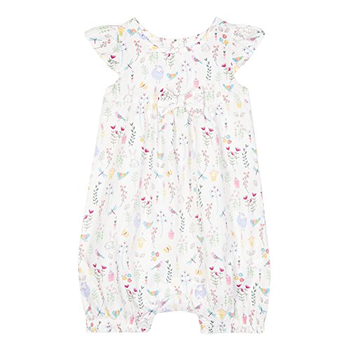 Bluezoo Kids Baby Girls' White Spring Print Romper 12-18 Months
