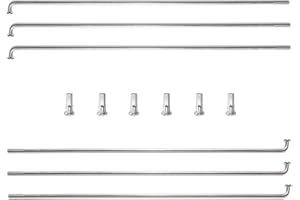 TSTRAUM 14 G raggi per bicicletta con nipplo, 6 pezzi, 110-309 mm, diametro 2 mm, raggi in acciaio per mountain bike, e-bike, downhill, trekking, city bike e molto altro ancora.
