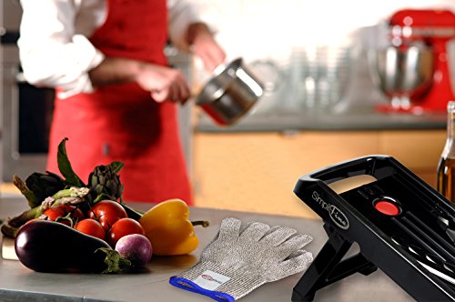 SimpliFine Lebensmittelsichere Schnittschutzhandschuhe, medium. Am Besten geeignet für die Verwendung mit einer Mandoline oder Reibe und zum Schneiden mit Messern, um Verletzungen zu vermeiden. Level 5 Schutz der professionalen Klasse. - 5